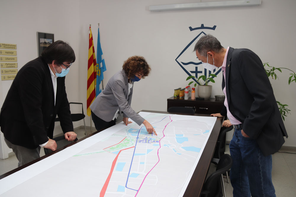 Visita institucional del Diputat d'Infraestructures Pere Pons