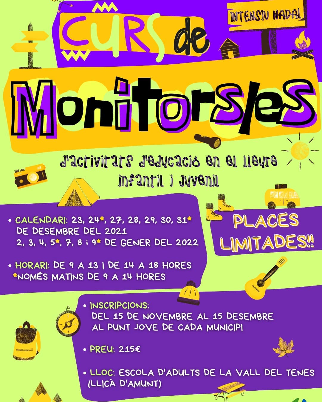 Curs intensiu de Monitors/res d'activitats d'educació en el lleure infantil i juvenil