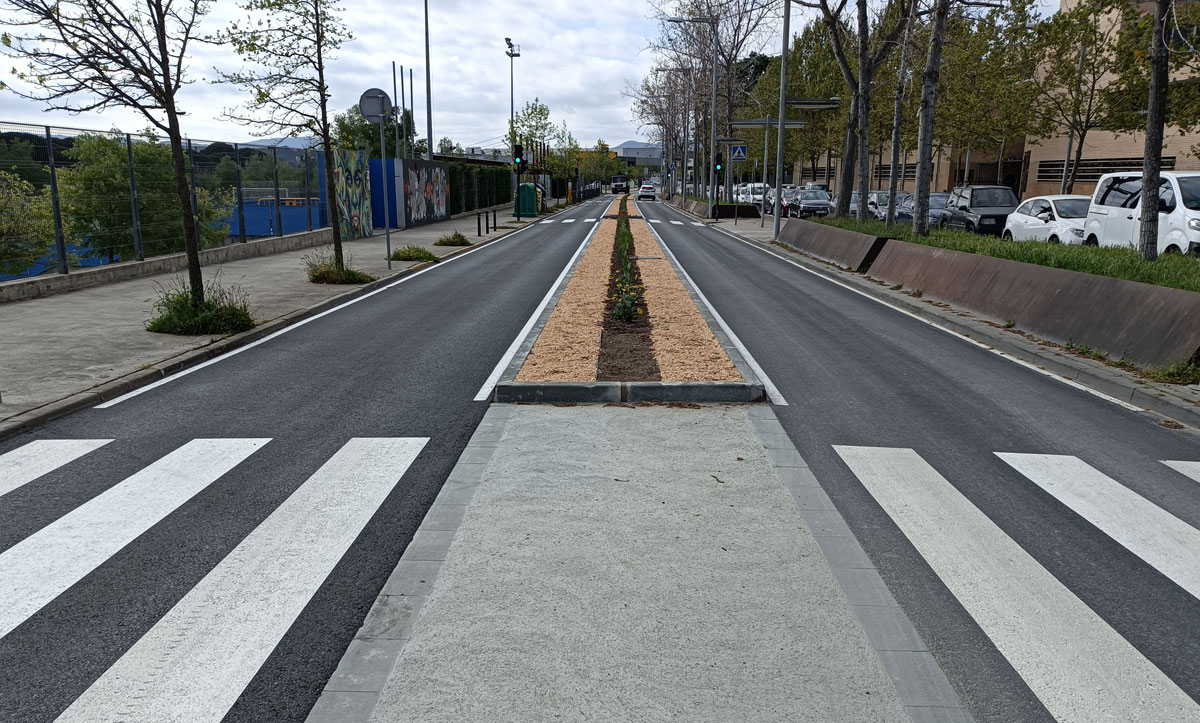 Reasfaltats els carrers de Pep Ventura i Pau Claris, i un tram de l'avinguda dels Països Catalans