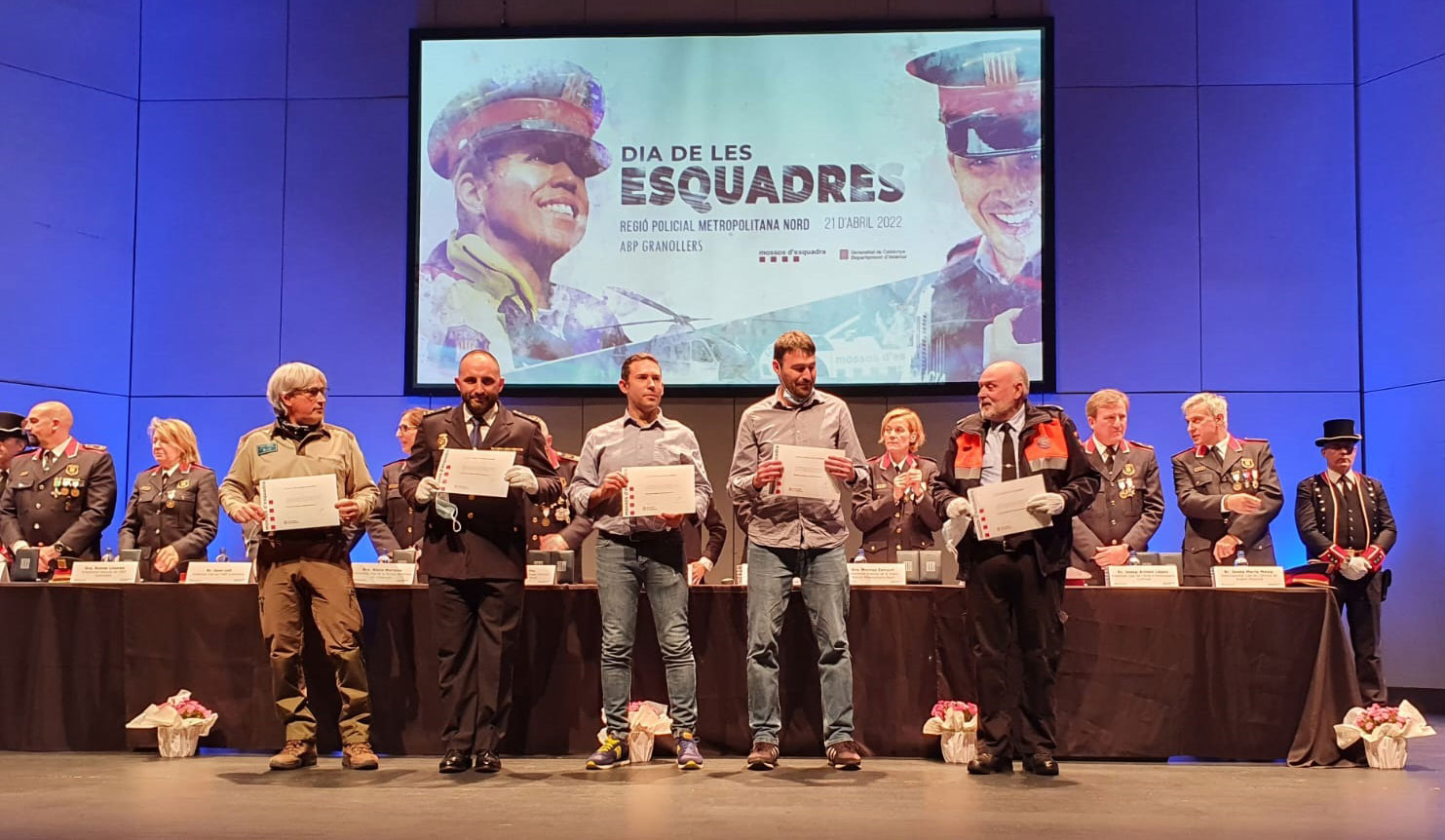 Felicitació a Jordi Moreno en el Dia de les Esquadres 