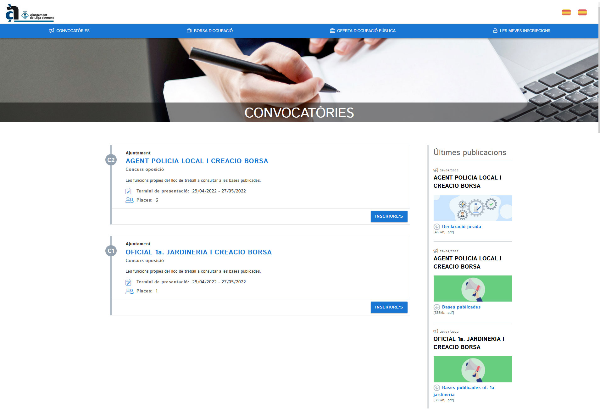 L'Ajuntament estrena un nou portal d'ocupació pública