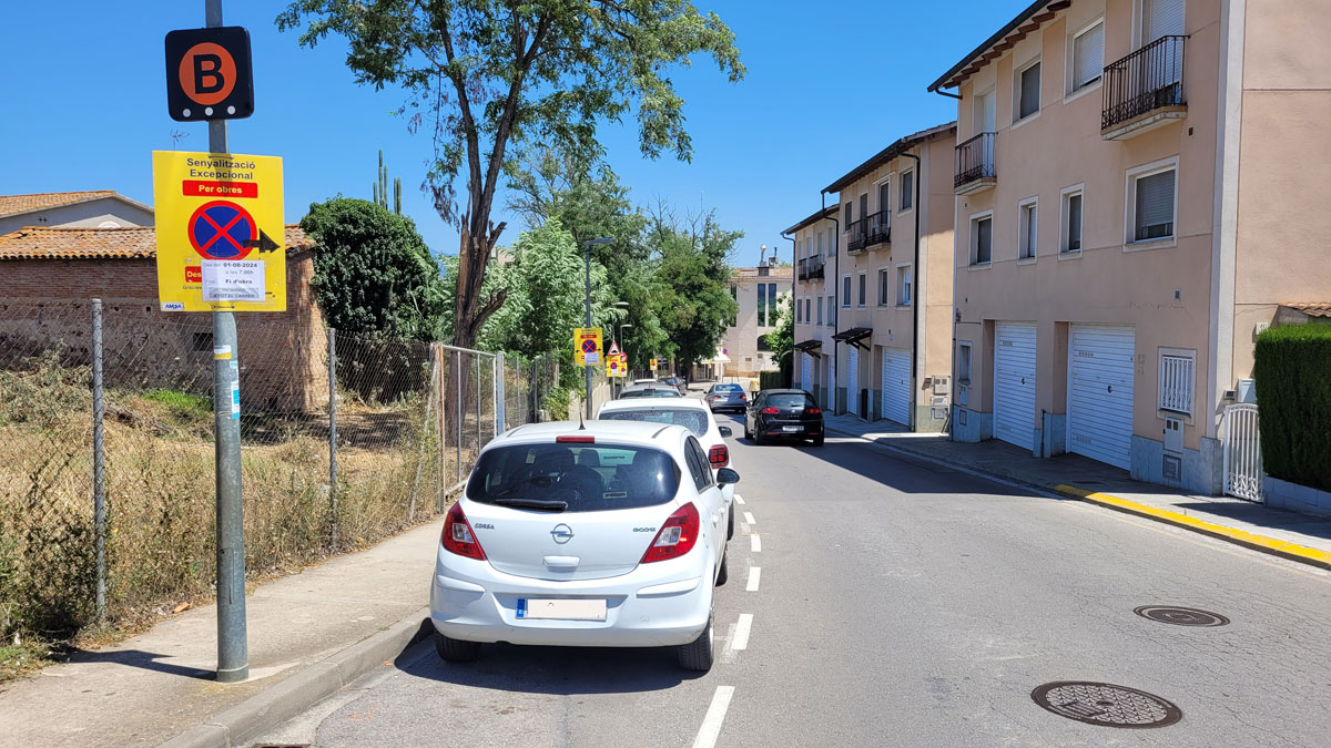 Actuació en favor de la mobilitat sostenible al carrer de la Baronia de Montbui