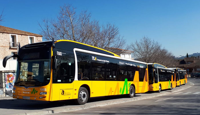Autobusos del bus urbà de Lliçà d'Amunt