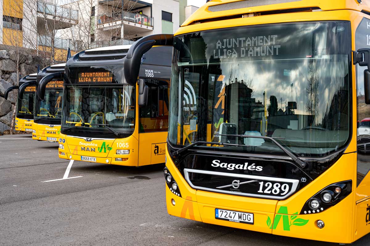 Autobusos del bus urbà de Lliçà d'Amunt