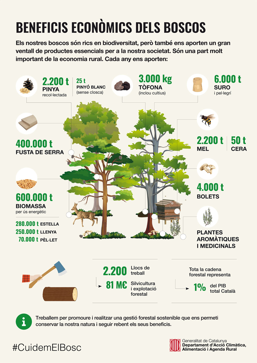 Beneficis econÃ²mics dels boscos